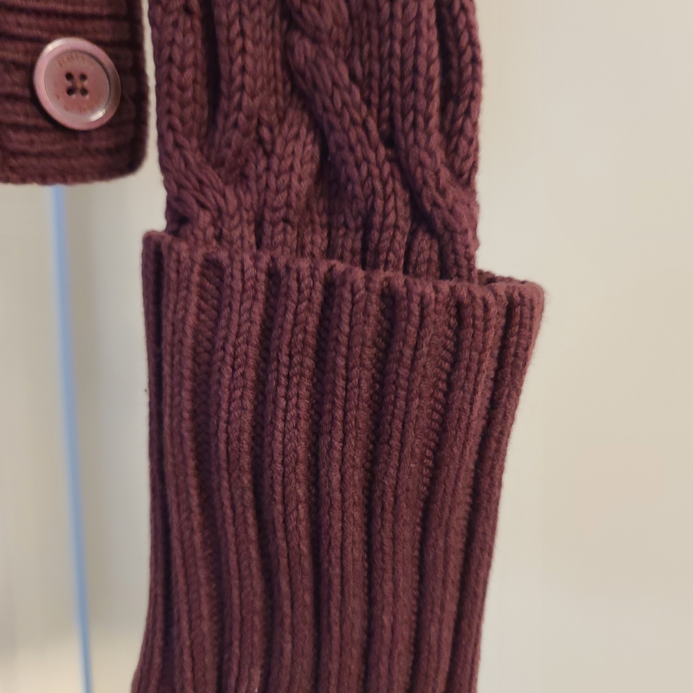 Tommy Hilfiger Burgundy V-Neck Sweater - Picture 4 of 9